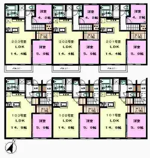 コリーナベルデIII【2階】の間取り