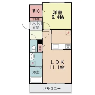 アヴニール並木【3階】の間取り