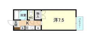 クランベリーズA【1階】の間取り