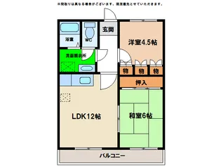 浅井ハイツ【4階】の間取り