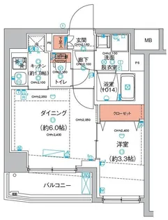 ハーモニーレジデンス東京羽田スカイブリッジ【5階】の間取り