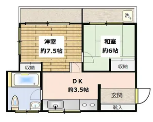 目黒第7コーポ【1階】の間取り
