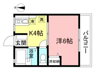シティハイム小林【2階】の間取り