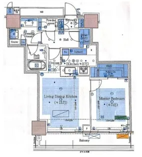MID TOWER GRAND【27階】の間取り