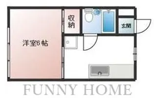 六十六番館【2階】の間取り