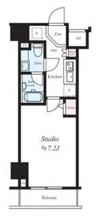 カーサスプレンディッド虎ノ門エスト【12階】の間取り