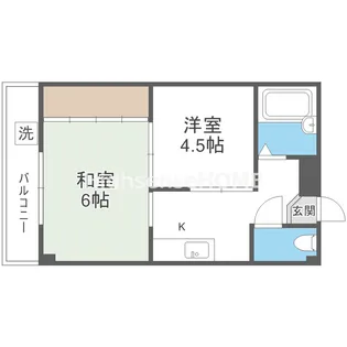 フロンティア放出【1階】の間取り