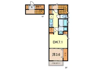 エクスイート夙川の間取り