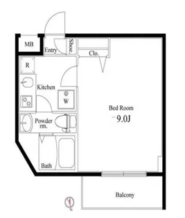 グリシーナ上北沢【2階】の間取り