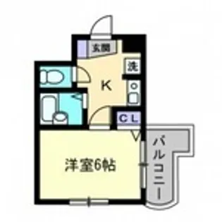 miraizu皆実【3階】の間取り