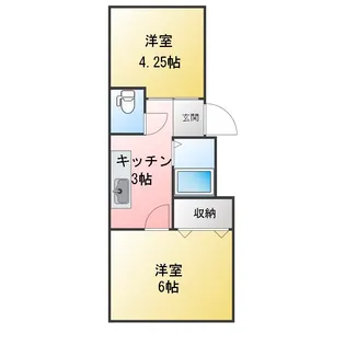 有賀マンション【2階】の間取り