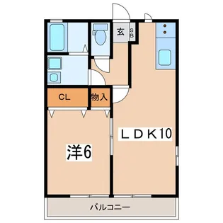 アビタシオン B【1階】の間取り