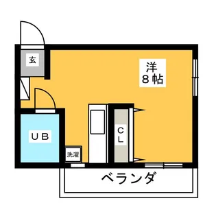 八神ビル【4階】の間取り