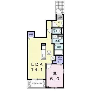 マンダリンカII【1階】の間取り