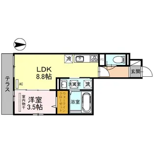 Enew金剛【1階】の間取り
