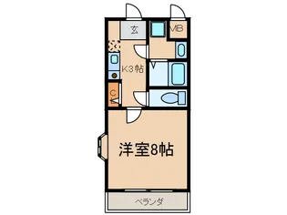 ラシュレ日光【1階】の間取り