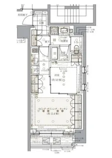 レ・ジェイドクロス千代田神保町【5階】の間取り