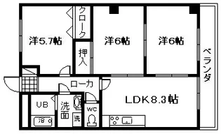 ラヴァーズ ペティオ【2階】の間取り