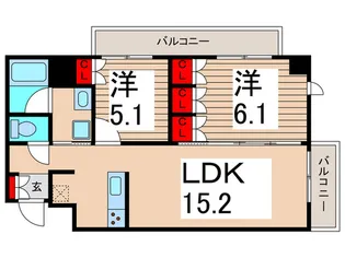 メトロステージ亀有【6階】の間取り