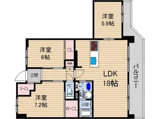 ハレ・マイラニ【2階】の間取り