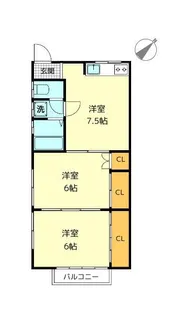 梨木町アパートA棟【2階】の間取り