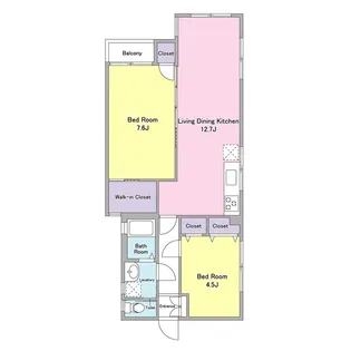 ロイヤルパレス南雪ヶ谷【1階】の間取り