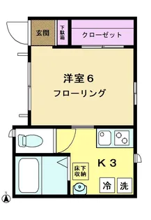 ヴィラ双葉【1階】の間取り