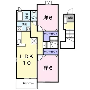 カモミールII【2階】の間取り