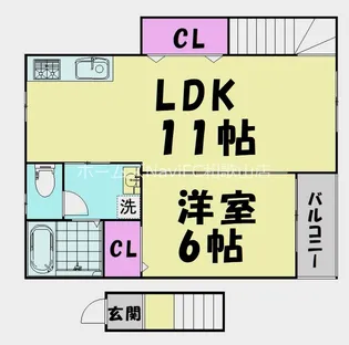 TJ鳴神2【2階】の間取り