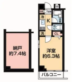 ブライズ新宿中井【1階】の間取り