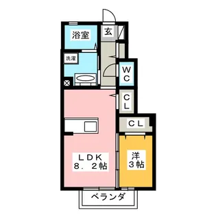 ラ ルーチェ 江戸橋【1階】の間取り