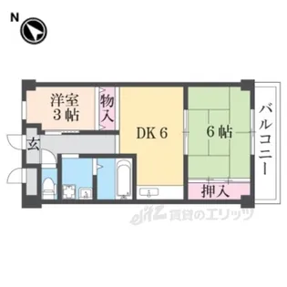 サンリバージュ【2階】の間取り