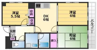 パストラーレ久米田【2階】の間取り
