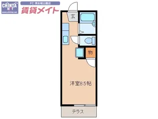 コリーヌハヤシ【1階】の間取り