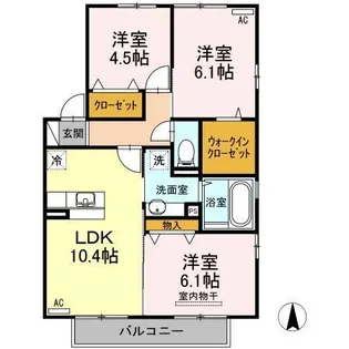 アルシオネ【2階】の間取り