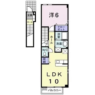 アヴェニールB【2階】の間取り