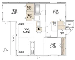 【新築☆旭化成ヘーベルメゾン】プランドールII【1階】の間取り