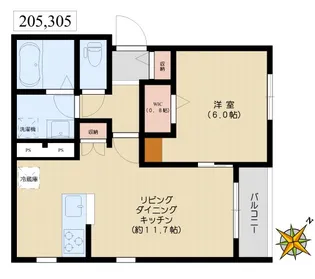 Villa Felice【3階】の間取り