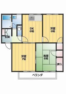 リバティSETO 1【2階】の間取り