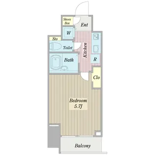 プロシード新横浜【6階】の間取り