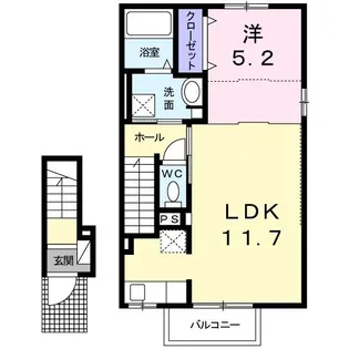 パライーソB【2階】の間取り