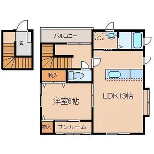 ル・オリーブ【2階】の間取り