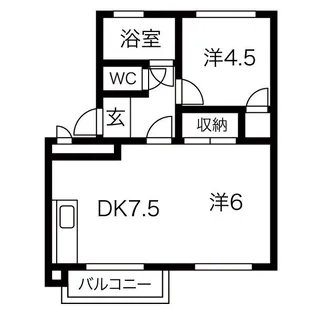 ニューシティコーポラス【4階】の間取り