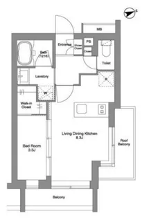 ORME COURT YOTSUYA【4階】の間取り