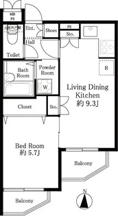 セザール渋谷【2階】の間取り