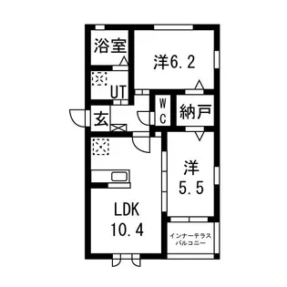 アトラスB【1階】の間取り