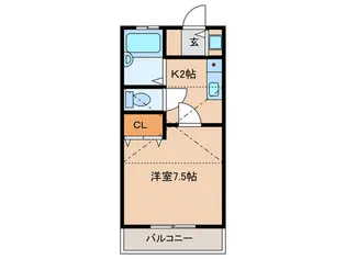 オネスティ赤塚I【2階】の間取り
