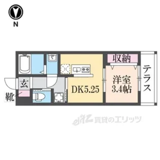 REGIES近大south2【1階】の間取り