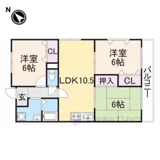パークサイドスクエア【2階】の間取り