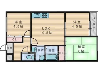 ファームハイツ【2階】の間取り